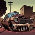 Zombie killer – road zombie icon
